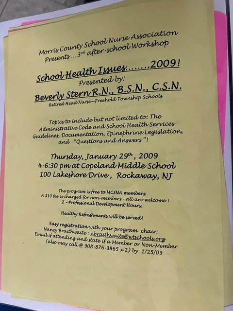 School Health Issues 2009