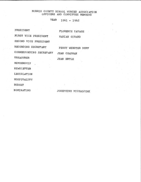 1961 Commitee Members