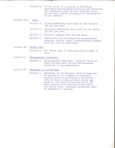 Bylaws Section 8