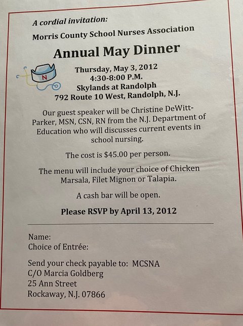 2012 May Dinner Invite