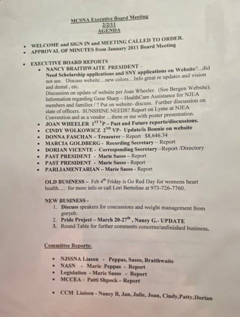 Feb 11 Meeting Minutes