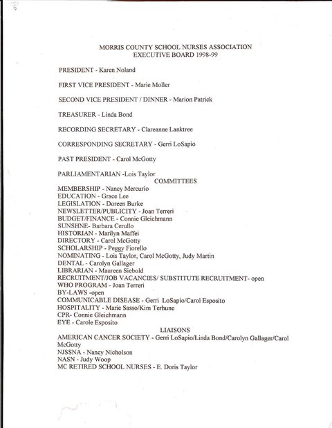 Executive Board 1998