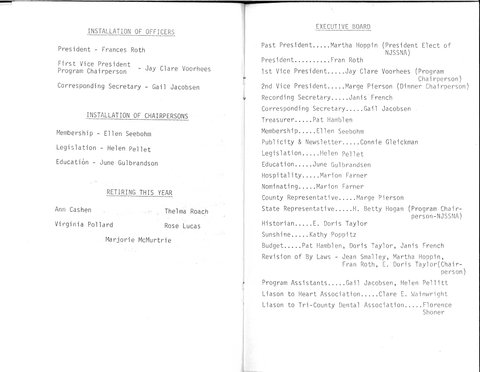 20th annual dinner 1981 Program 2