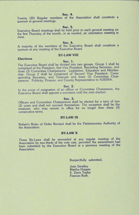 1980s Bylaws Sec 4
