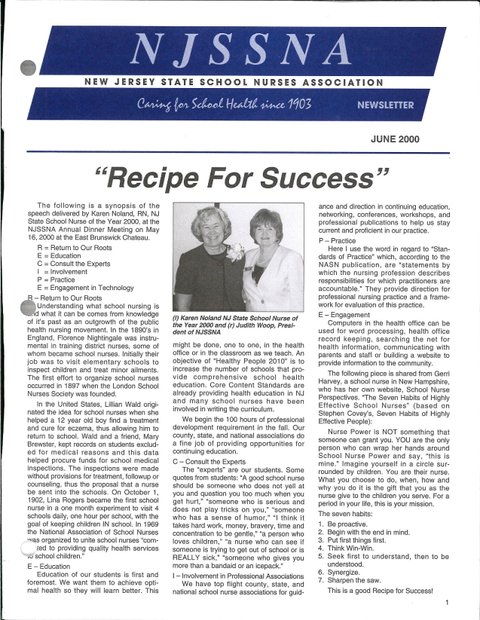 Recipe for Success