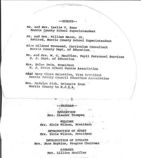 10th Annual Dinner Invitation Page 2 1971