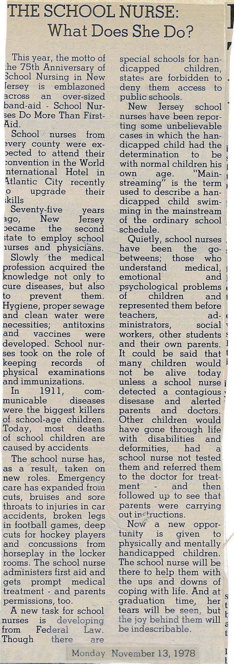 What Do School Nurses Do