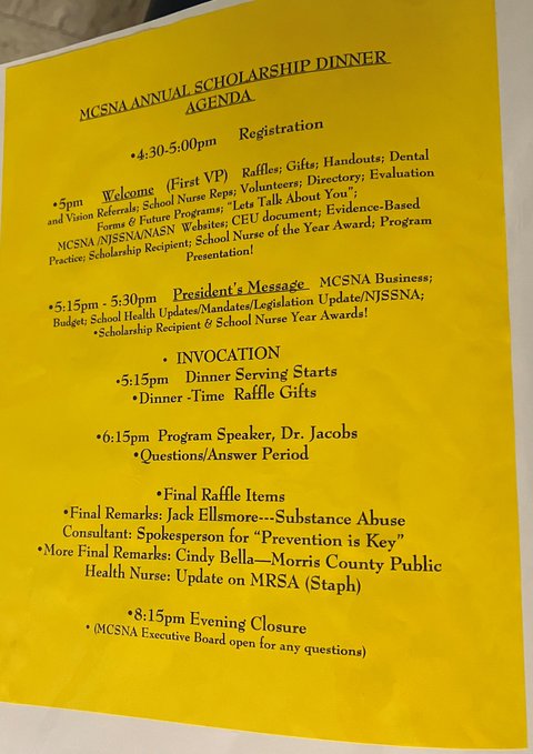 MCSNA Scholarship Dinner