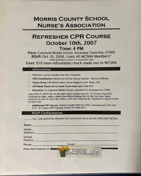 CPR Refresher 2007