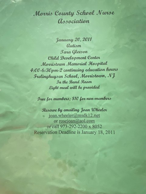 2011 Autism Program