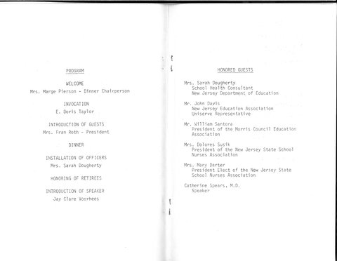 20th annual dinner 1981 Program 1