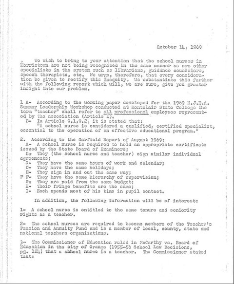 1969 Letter for Salary Guide 1