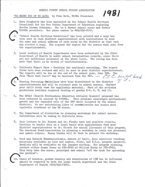 1981 To Bring You Up to Date 1